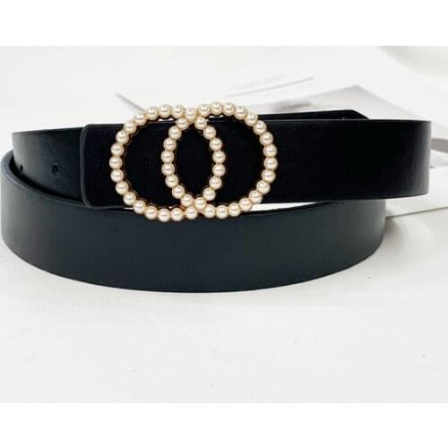 Luxury belt women waist belts for jeans ladies pearl ceinture femme G cinturones para mujer dress waistband cummerbunds