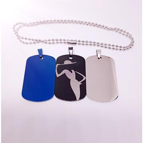 Stainless steel Women Logo Simple Mrs Character lady pattern pendant charm Necklace man gift jewelry