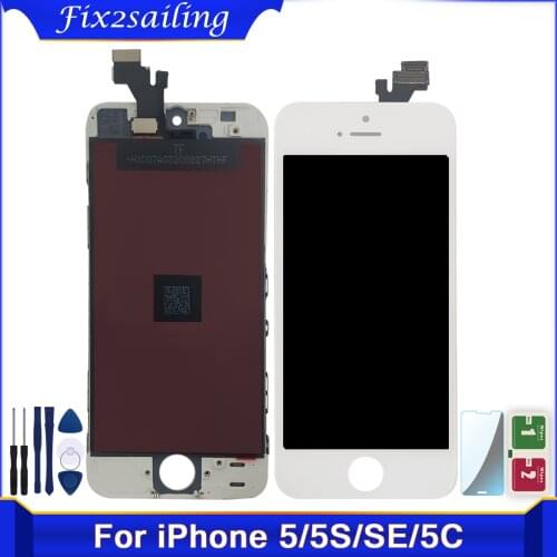 AAA+ Test LCD Screen for iPhone 5 5C 5S SE LCD Display Assembly LCD with Touch Screen Digitizer Replacement Phone Parts + Tools