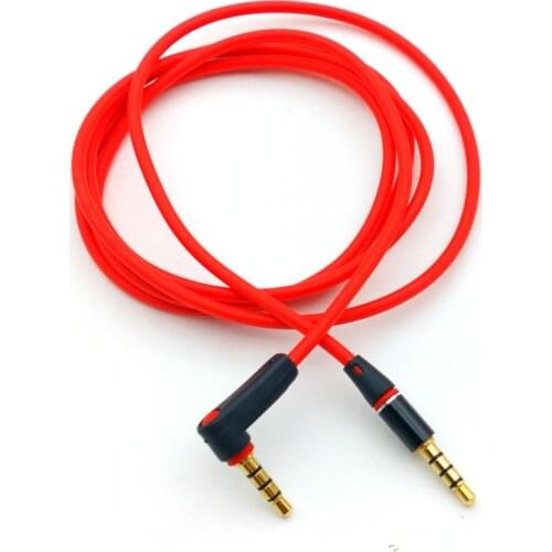 1pcs 120cm cable 4-pole 3.5mm Male To 3.5mm Male Headphones Car MP3 AUX Cord Extension male
