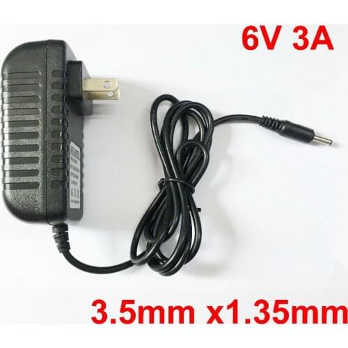 1PCS High quality IC solutions DC 6V 3A Switch power supply,18W LED power adapter, US plug 3.5mm x 1.35mm