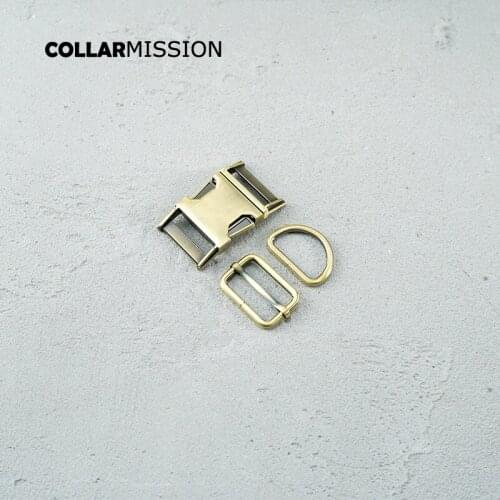 10pcs/lot(metal buckle+adjust buckle+D ring)for garment luggage backpack dog collar DIY accessory 8 Colours 15mm to 30mm 4 sizes