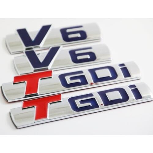 1X 3D Metal V6 AWD TURBO TGDi Sticker For Geely Emgrand EC7 EC8 X7 CK MK GE EV8 EX7 GX7 Atlas King Kong BL Boyue Car Accessories