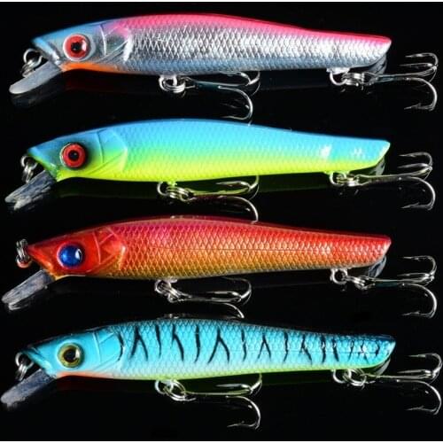 4Pcs/Lot 9.5cm/8.8g Classic Minnow Sea Fishing Lures Bait Bionic Artificial Hard Swimming Pesca Isca Jerkbaits Wobblers Tackle