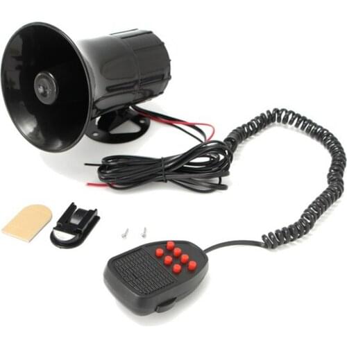 60% Hot Sale 12V 50W Loud 7 Sounds Tone Horn Siren Speaker Alarm for Car Motor Van Truck Car Electrical Appliances