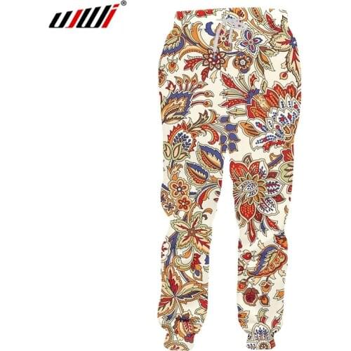 UJWI 2020 Autumn Spring Men/women Casual Full Length Pants Haren Luxury Pattern 3D Printed Sweat Pants Hip Hop Sweatpants 5XL