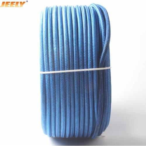 JEELY 9mm 100m UHMWPE Spectra Core with Polyester Jacket Sailboat Winch Sheathed Tow Rope