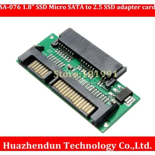 DEBROGLIE 2PCS/LOT Laptop computer 1.8" Micro SATA TO 2.5" SATA converter adapter card for HDD to SSD inside notebook