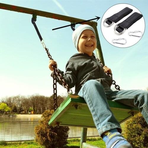 Tree Swing Hanging Kit Hammock Straps Rope Carabiner 550 KG Load Capacity Swing Rope Training Garden Camping Travel Beach Yard