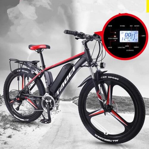 Aluminum alloy electric mountain bike 26 inch powerful electric bicycle 13Ah350W mountain electric bicycle 27 speed free delive