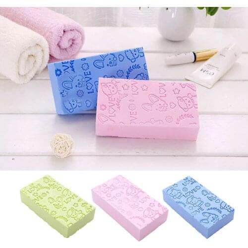 Bath Sponge Lace Printed Scrub Shower Baby Bath Scrubber Exfoliating Beauty Skin Care Sponge Face Cleaning Spa Bath Ball 1pc