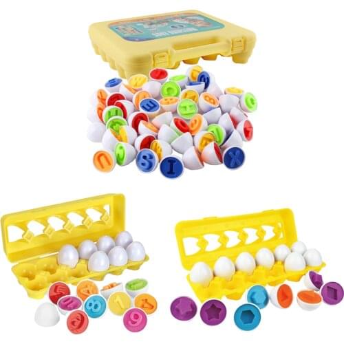 Egg Toy Learning Colors and Geometric Shapes Toys Kids Preschool Toys Early Learning Educational Toy Easter Gifts
