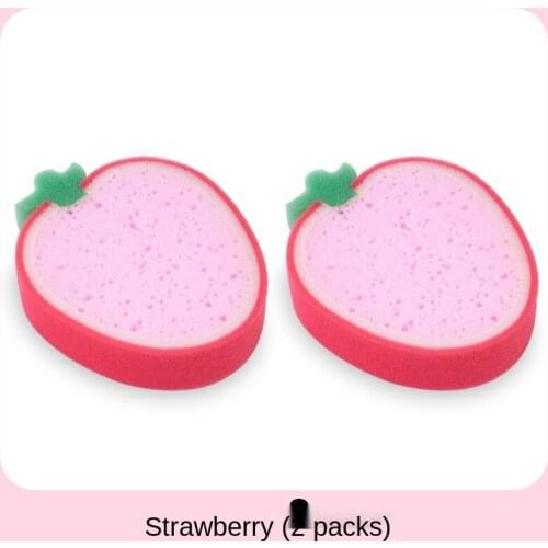 Kitchen Cleaning Dishcloth Decontamination Spong Mop Cartoon Fruit Thickened Scouring Pad Pot Dish-Washing Sponge Sponge Wipe
