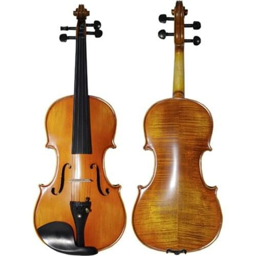 Matt 4/4 Violin Natural Stripes Maple Violon Master Hand-craft Antique Violino Profissional Ebony Fingerboard Skrzypce