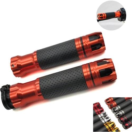 Motorcycle Anti-Skid Handle ends handlebars Racing hand grips CNC 22mm 7/8" For Kawasaki z 750 1000 900 800 250 650 z 1000 sx