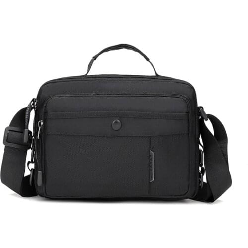 Mens Shoulder Bag Black 2021 Durable Waterproof Oxford Cloth Daily Mobile Wallet Male Casual Outdoor Sport Cross Body Bag Teens