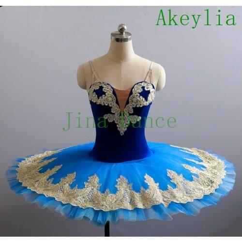 Blue bird ballet tutus dress practice women classical red Pre- Professional ballet tutu gold performance costume green