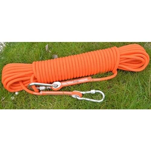 10M-20M 8MM-12MM parachute cord fast descend rope aerial work safety insurance working sport harness, outdoor rigging hardware