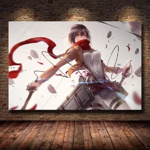 Print Nordic Style Attack Titan Animation Painting Wall Art Canvas Picture Poster Modular Modern Home Interior Decoration