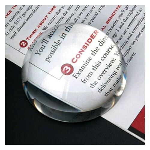 Customized!! 2017 50mm 50pcs/lot vintage glass magnifying dome ball sphere paperweight as desktop desk ,cut crystal hemisphere