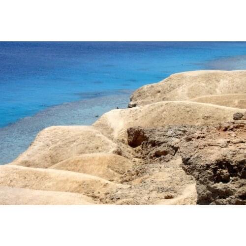 Sharm El Sheikh seaside lonely boy lonely mood cloth silk art wall poster and prints