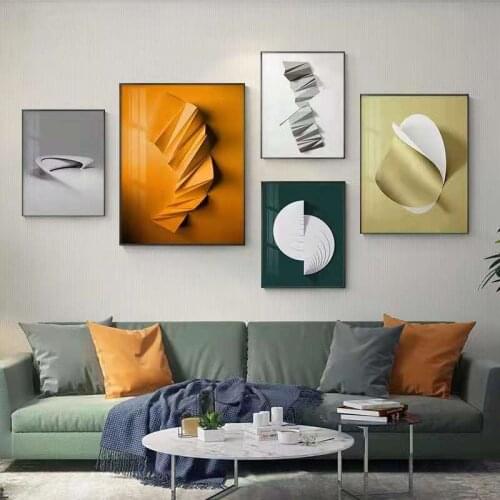 Modern Light Luxury Porch Living Room Decoration Painting Creative Vertical Version Crystal Porcelain Hanging Painting