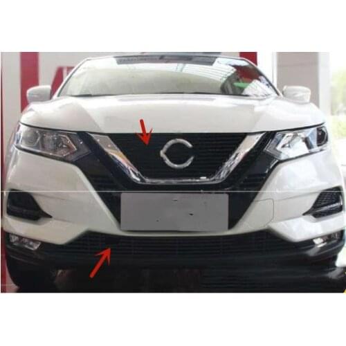 For Nissan QASHQAI 2019-2021 high quality front grille anti-Rub protection decoration anti-mosquito car styling