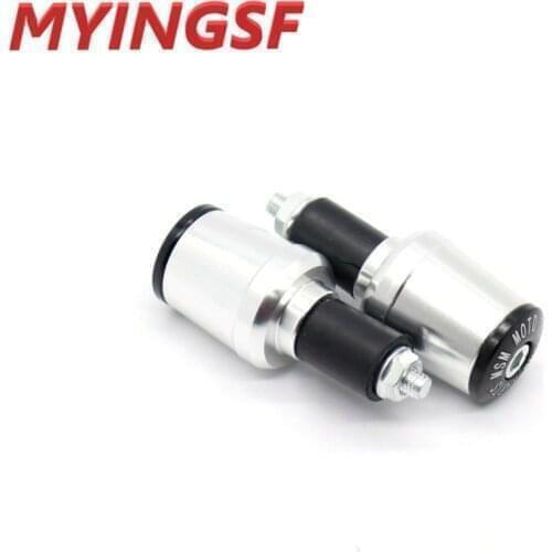 Motorcycle 22MM Handlebar Grips Handle Bar Cap End Plugs For Kawasaki NINJA 300 250R ZX636R ZX6RR 400R Yamaha MT 07 MT 09