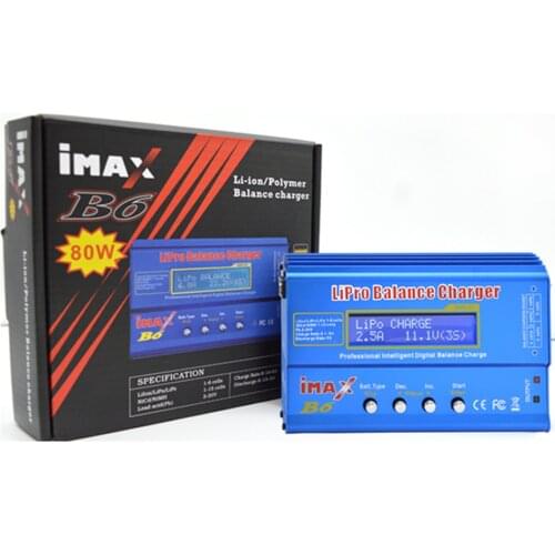 Imax b6 80W Lipo Charger For Lipo NiMh Li-ion Ni-Cd Battery Balance Charger Discharger With 15V 6A Power Supply Optional
