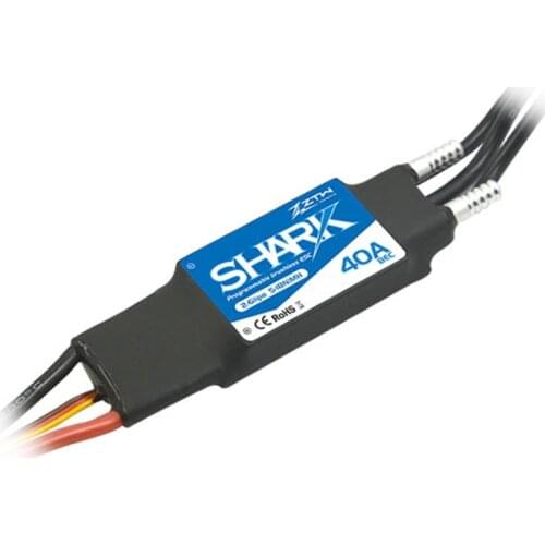 ZTW Shark 40A BEC Waterproof brushless ESC For Boat With Water-cooling System RC boat model With forward and reverse two-way