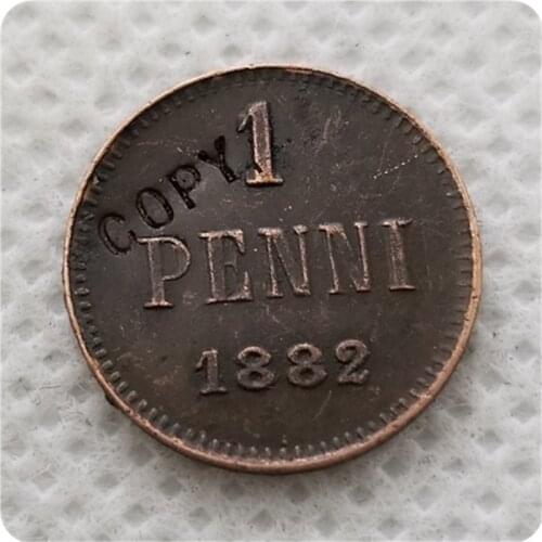 1882,1884 FINLAND 1 PENNI COIN COPY commemorative coins-replica coins medal coins collectibles