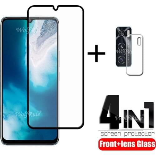 4-in-1 For Vivo V20 SE Glass For Vivo V20 SE Tempered Glass Full HD Protective Screen Protector For Vivo V20 SE Lens Glass 6.44"