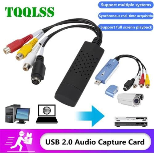 USB 2.0 to RCA cable adapter converter Audio Video Capture Card Adapter PC CableS For TV DVD VHS capture device Drop shipping