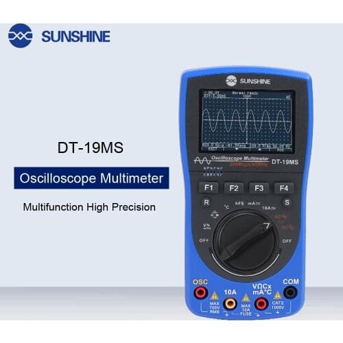 2 In 1 Digital Oscilloscope Multimeter Multifunction Test Meter DC/AC Voltage Current Resistance Capacitance Frequency Test