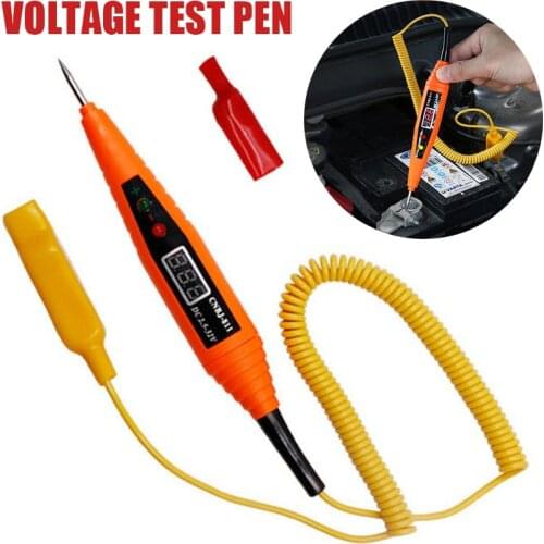 LCD Digital Voltage Tester Car Electric Voltage Test Pen 2.5-32V Automotive Lamp Indicator Electric Pencil Voltmeter Tester