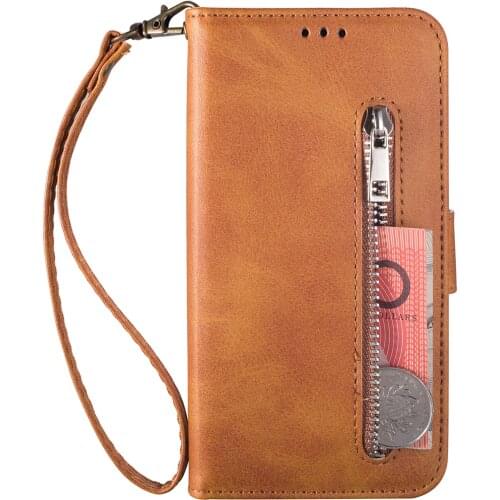 For Samsung M11 M21 M31 A42 Case A5 A6 A7 2017 2018 A10 A20 A30 A40 A50 A70 A21S A31 A41 A51 A71 5G Zipper Flip Leather Case