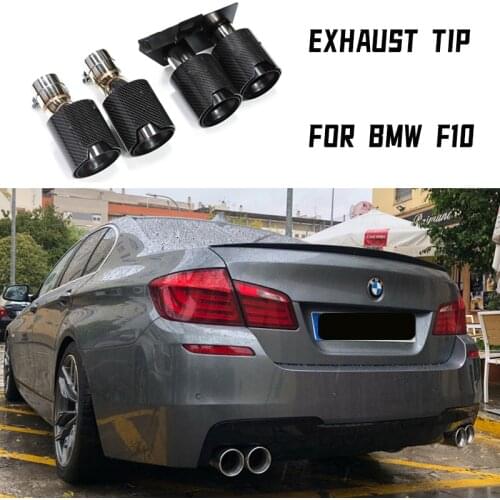 1 set 1 to 2 Dual Pipe stainless steel Modified Car Rear Tail muffler tip for BMW E60,F10 F18 520,523,525,528,530 M5 bodykit