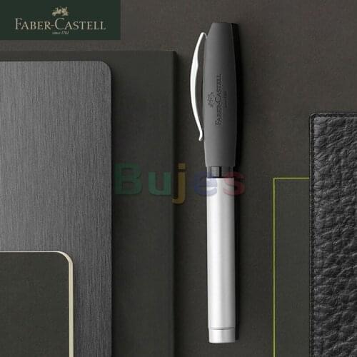 Faber-Castell Intellectual Series Gel Pen, 0.7mm Writing, Chrome Plated Matte Metal Pearl Pen, Adult Signature Pen