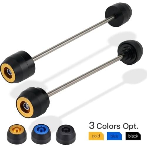 Motorcycle Front Rear Axle Slider Wheel Fork Crash Protector for SUZUKI DRZ400SM 2005-2020 2019 2018 2017 2016 Aluminum Delrin