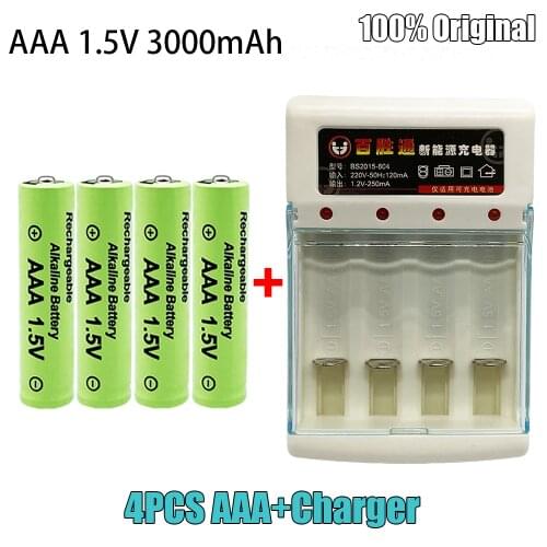 New 100% Original 3000mah 1.5V AAA Alkaline Battery AAA rechargeable battery for Remote Control Toy light Batery Smoke