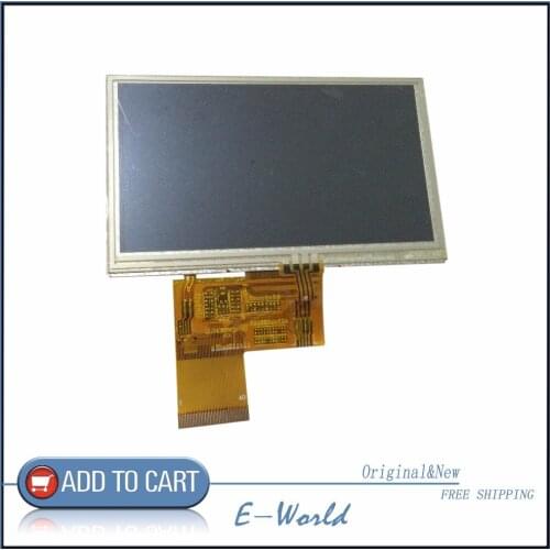 Original 4.3inch LCD Screen Display with Touch Screen Digitizer for Prology IMap-424Ti Replacement free shipping