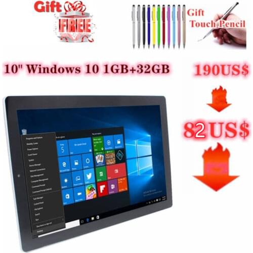 Hot Sale 10.1 Inch NX16A Tablets PC Windows 10 Home Quad Core 2+32GB Newest Dual Camera 1280 x 800 FUll HD IPS Tablets