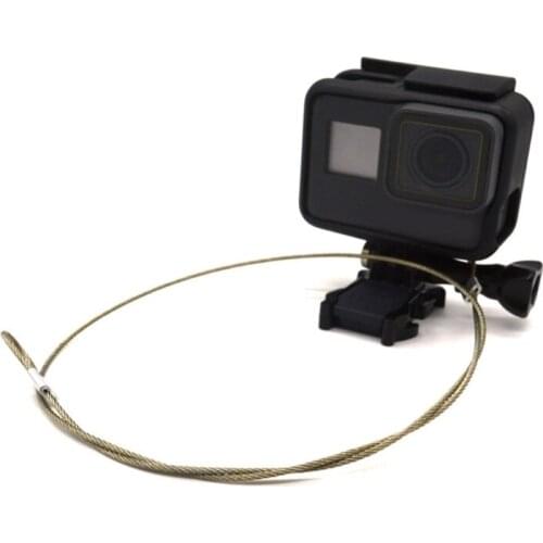 Drop Ship&Wholesale Safety Strap Stainless Steel Tether Lanyard Wrist Hand 30cm For GoPro Camera New Sep.26