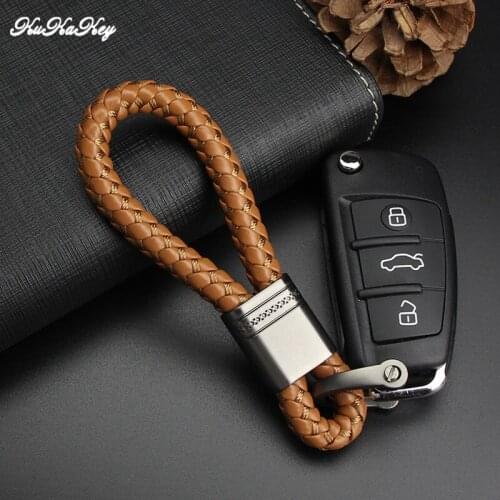 Hand Woven Keychain Gun Gray Metal Key Rings Chains Holder For Opel Astra H K Corsa B C D F Meriva Accessories car accessories