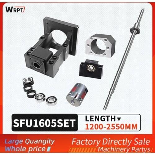 Ball screw SFU1605 + nut-4 + HM12-57 / 12-60 (cast iron) + BF12 + coupling XB25 * 30 + DSG16H, L = 1200MM-2550MM