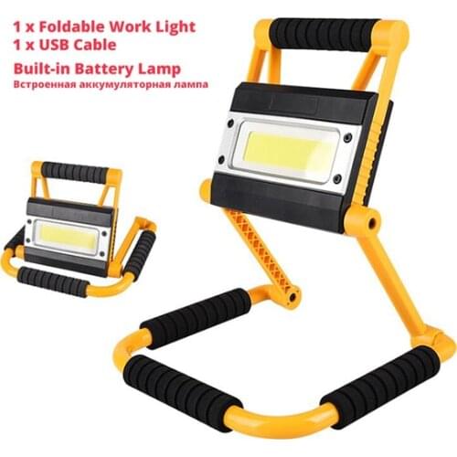 120W Led Folding Work Light USB Rechargeable 1500lm Outdoor Camping Lamp Portable Floodlight COB LED Searchlight