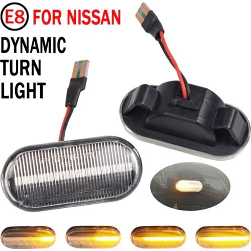 LED Car Side Marker Light Repeater Turn Signal Light for Nissan Tiida C11 Note E11 NE11 Micra K12 NP300 Navara D40 Qashqai J10