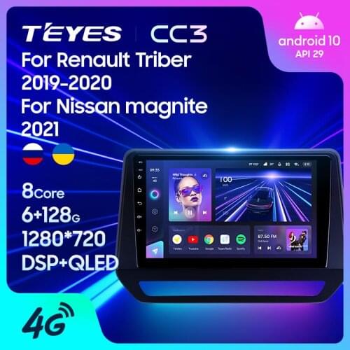 TEYES CC3 For Renault Triber 2019 - 2020 For Nissan magnite 2021 Right hand driver Car Radio Multimedia Video Player Navigation stereo GPS Android 10 No 2din 2 din dvd