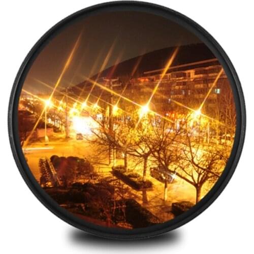 ZOMEi 40.5 49 52 55 58 62 67 72 77 82mm +4 Points Star Filter + 6 Points Star Filter + 8 Points Star Filter for canon nikon