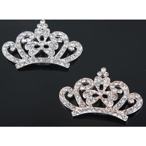 2016New 30Pcs Crown Rhinestone Buttons/Buckle Embellishment Flatback button DIY accessories HZ30